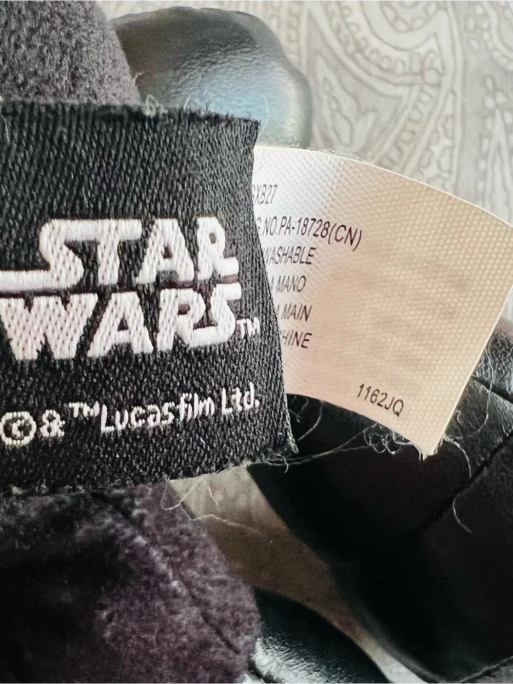 Star Wars plushie & Black Plush Toy with Neon Green & Orange Accents